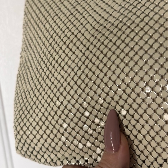 Whiting & Davis Elegant white Mesh Vintage Shoulder Bag or satchel - Picture 6 of 16